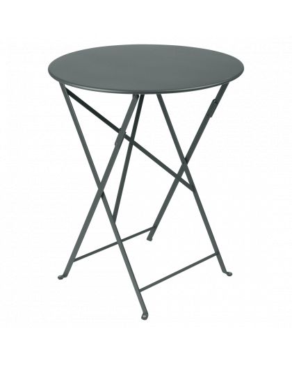 Bistro Table Pliante Ø60 Gris Orage