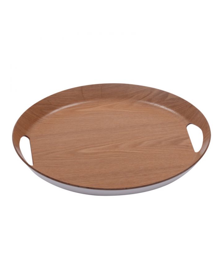 Plateau Ovale Naturel 46X41 Cm