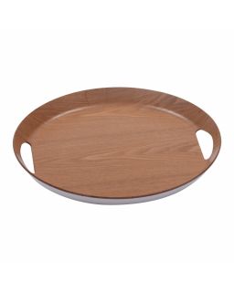 Plateau Ovale Naturel 46X41 Cm