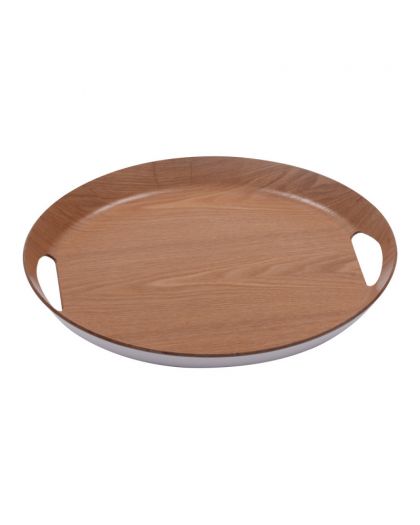 Plateau Ovale Naturel 46X41 Cm