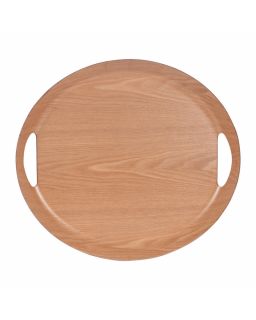 Plateau Ovale Naturel 46X41 Cm