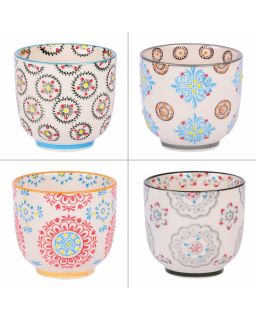 Coffret 4 Gobelets 7Cm Boheme