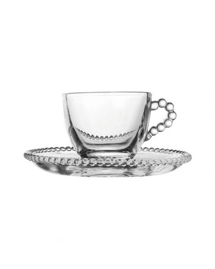 Paire Tasse Cafe Perloa 7.5Cl Verre