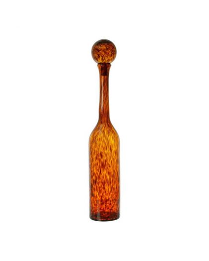 Vase Agate Ambre Ø12.5Xh70Cm Verre
