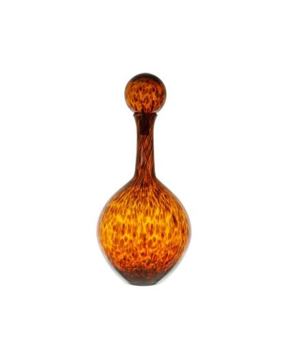 Vase Agate Ambre Ø22Xh50Cm Verre