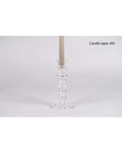  Colonel Bougeoir En Verre Pour Bougie De TableØ10,8Xh23,2Cm