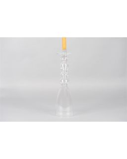 Ritzy Dressbougeoir En Verre Pour Bougie De TableØ11Xh40Cm