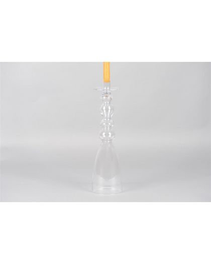 Ritzy Dressbougeoir En Verre Pour Bougie De TableØ11Xh40Cm