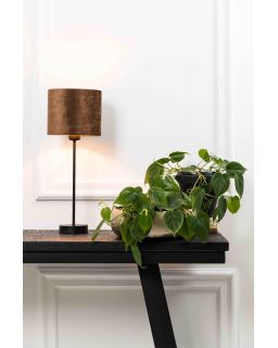 Pied De Lampe Ø10X38 Cm Houston Noir Mat