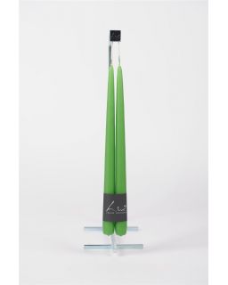  Paire De Bougies De Table Finition Lissse -Luz Your Senses Shamrock Green L30Xø