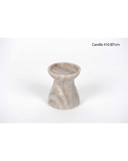  Natural Marble BougeoirØ9Xh10Cm