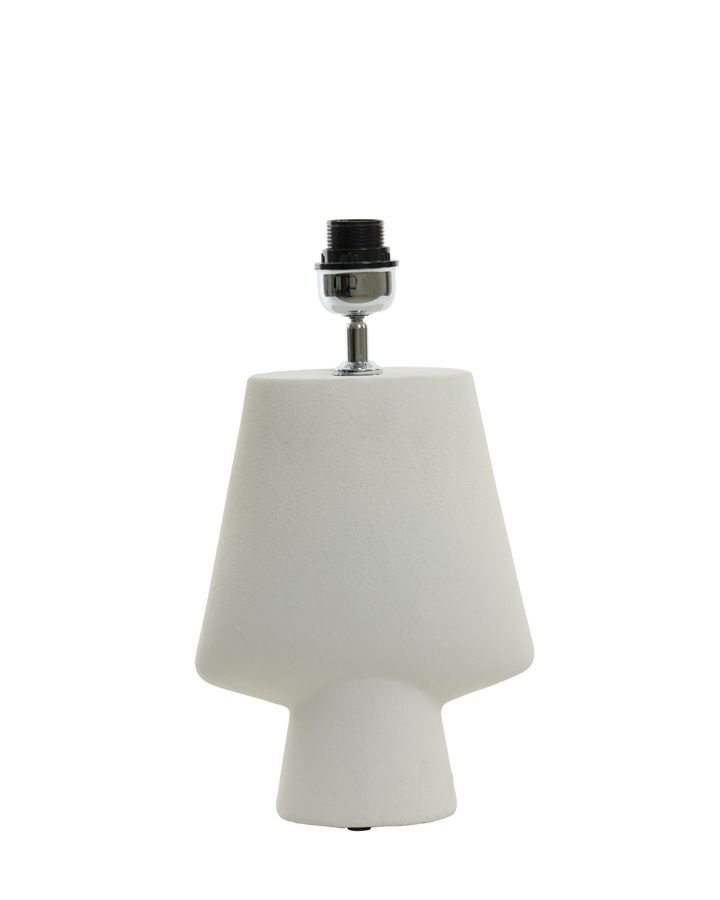 Pied De Lampe 23X13X40Cm Ciara Céramique Crème